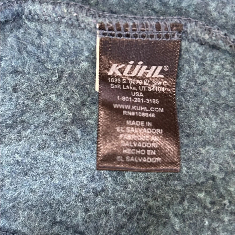 Kuhl Kids Children’s Jacket blue denim & cream size medium full zip w/pockets